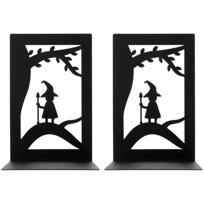  2 stücke Eisen Buchstützen Retro-Stil Bücherregal Home Bibliothek Buchstände - Bild 1 von 4