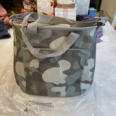 全新!!  Thirty One Round About Cooler 托特包(柔软迷彩) — 第 1/4 张图片