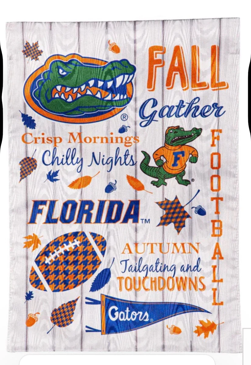 University Of Florida Gartenflagge – Doppelseitig Bedruckt, 100% Polyester, Offiziell Lizenziert (Design A)