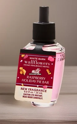 Bath & BodyWorks Barra de Leche Frambuesa Holiday Pie Bar Wallflowers Bombilla de Recarga 🆕 Foto 1 de 2
