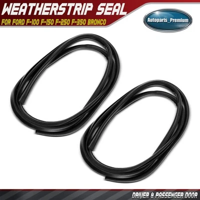 2x Sello de resistencia para puerta de conductor y pasajero para Ford F-150 F-250 F-350 Bronco Foto 1 de 4