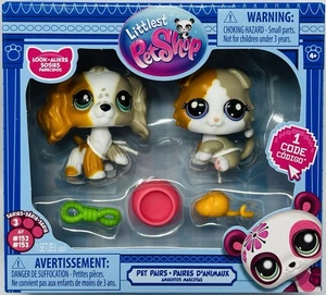 Littlest Pet Shop Haustierpaare #152 Scottish Fold und #153 Cocker Spaniel Serie 3 - Bild 1 von 5