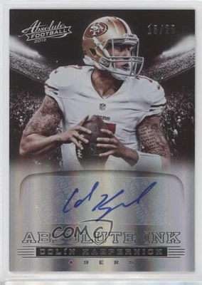 2013 Panini Absolute Ink Spectrum Silver 15/25 Colin Kaepernick #18 Auto - Image 1 of 3