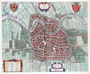 Reproduction plan ancien de Haarlem 1649 - Imagen 1 de 1