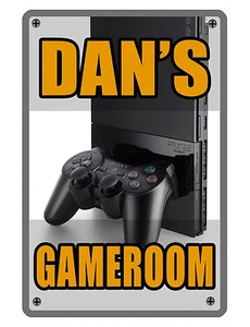 Personalized Game Room Sign Printed with YOUR NAME Custom Sign Video Gamer D#196 - Picture 1 of 1