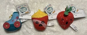 Lot of 3 Ami Amis 4" Plush DEBBIE DERBY, FRANCOIS FRENCH FRIES, MARY STRAWBERRY - Imagen 1 de 7
