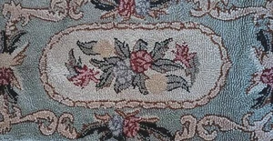 ANTIQUE Rug Amer Hand HOOKED WOOL RUG 24" x 47" * VERY GOOD. c.1800's. D - Picture 1 of 11