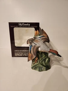 Vintage Ski Country Green Wing Teal 750 ml Decanter Empty W/ Box Limited Edition - Picture 1 of 16