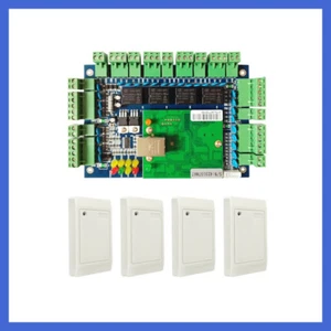 Tablero de control de acceso de 4 puertas 4 lectores RFID + software gratuito + panel de control de acceso - Imagen 1 de 13