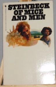 OF MICE AND MEN STEINBECK BANTAM BOOKS PB 1988 CLASSIC EUC - Picture 1 of 11
