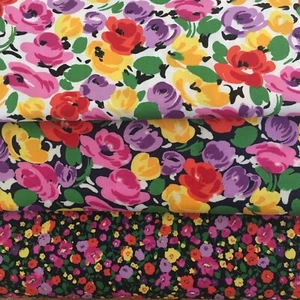 Rose&Hubble bright florals 100% cotton, craft fashion patchwork quilting - Picture 1 of 11