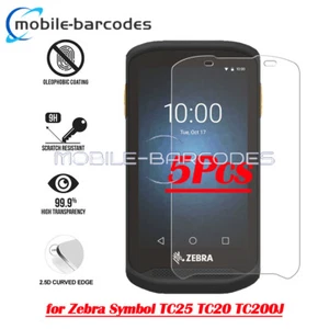 5 Pieces Screen Tempered Glass Protector Film for Zebra Symbol TC25 TC20 TC200J - Picture 1 of 6
