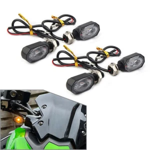 4x Mini Indicatore di Direzione LED Moto Indicatore di Direzione Ambra Luce 12V - Foto 1 di 12