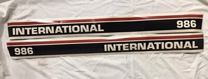 NEW 986 INTERNATIONAL HARVESTER TRACTOR HOOD DECAL KIT HIGH QUALITY VINYL 986 - Picture 1 of 1