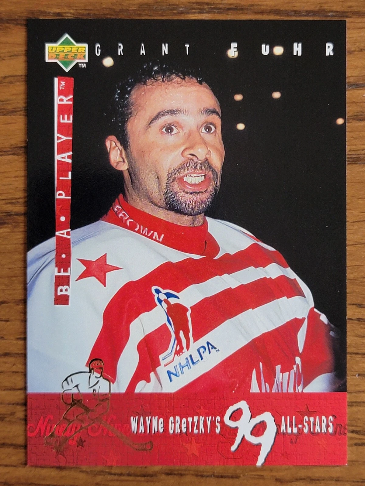1994-95 Upper Deck Be a Player Wayne Gretzky's 99 All-Stars Grant Fuhr #G7