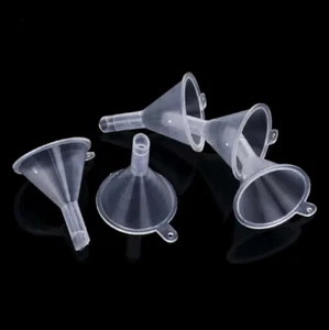 10 PCS Clear Funnel Set - Versatile Sizes for Kitchen, DIY, and Crafts - NEW - Picture 1 of 11