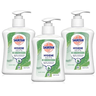 RB HYGIENE HOME DEUTSCHLAND GMBH Sagrotan Handseife frischer Duft Aloe Vera Antibakterielle Flüssigseife 3x250ml