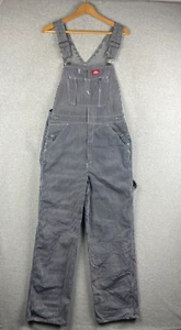 Dickies Overalls Mens 30x32 Hickory Stripe Bib Carpenter Railroad Work Wear - Picture 1 of 15