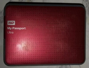 1 TB WD My Passport Ultra Red USB External Hard Drive Red WDBZFP0010BRD-05 D8B - Picture 1 of 4