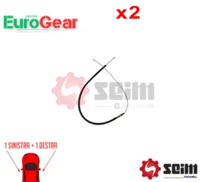 Set di 2 FRENO STAZIONAMENTO CAVO COMANDO SEIM 204297 FOR PEUGEOT 2 PCS - Imagen 1 de 3