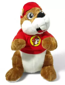 Buccee’s Beaver Mascot 11” Plush Stuffed Animal with Cap & Shirt - Picture 1 of 8