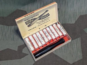 De colección 1930s 1940s Segunda Guerra Mundial Alemán Vauen Nikottinfeind Puntas de Cigarrillo Filtradas Nuevo de Lote Antiguo - Imagen 1 de 15