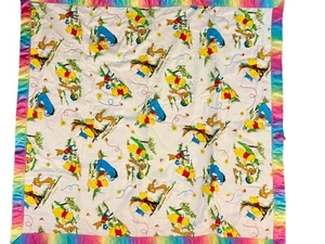 Vintage WINNIE THE POOH Baby Crib Blanket Lovey - Picture 1 of 7