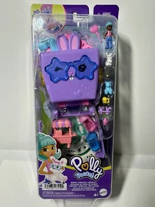 2023 Mattel Polly Pocket- New- Bunny Carnival Compact Toy -Tiny World - Picture 1 of 6