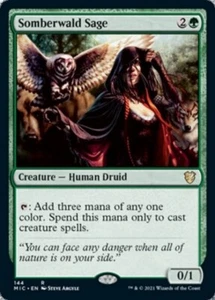 MTG - SOMBERWALD SAGE - Midnight Hunt Commander (R) - Picture 1 of 1