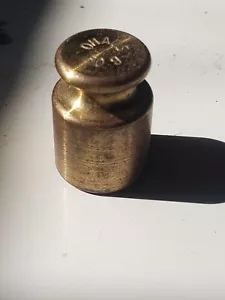 Vintage Ohaus Brass 50g Weight - Picture 1 of 7