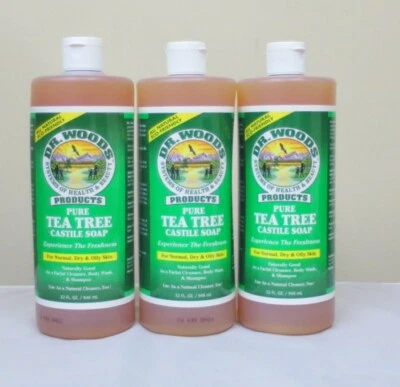 Dr. Woods Pure Tea Tree Castile Soap Normal to Oily Skin ( 3 PACK) - Image 1 of 2