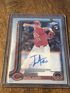2025 Topps Chrome - Rookie Autografi Julian Aguiar #RA-JA (AU, RC) - Foto 1 di 3