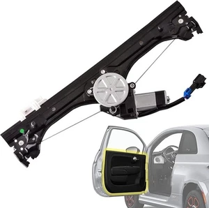 Front Left Driver Side Window Regulator Assembly W/Motor Compatible for Fiat 500 - Picture 1 of 3