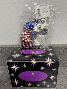 Ornamento in vetro Christopher Radko 2001 "All-American Eagle" NUOVO con etichetta e scatola - Foto 1 di 8