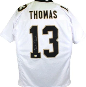 Michael Thomas Autographed White Pro Style Jersey- Beckett W Hologram *Silver - Picture 1 of 3