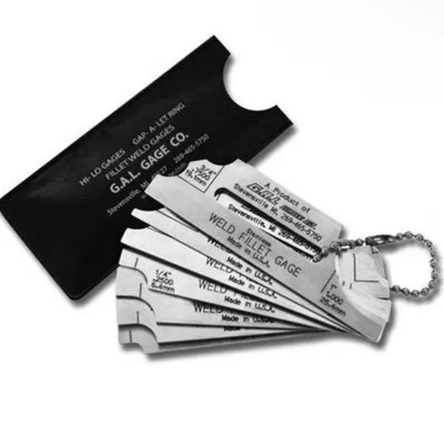 G.A.L. Gage Co. - Juego de medidores de soldadura de filete 7 piezas GAL-8a Foto 1 de 4