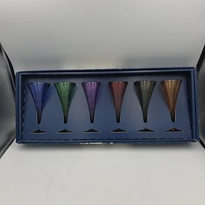 MIKASA Cheers Mix 6er Set Cordial Gläser alle verschieden blau rot lila orange - Bild 1 von 6