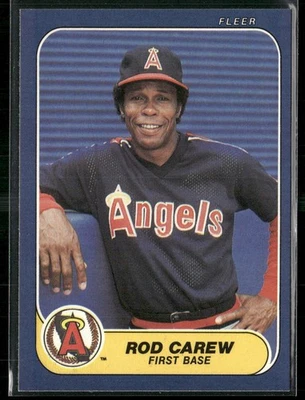 1986 Fleer Rod Carew California Angels #151 - Image 1 of 2