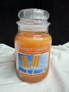 NUEVA VELA YANKEE "ORANGE DREAMSICLE" FRASCO GRANDE CALENTADOR DE CASA Crema Comida 22 oz - Imagen 1 de 8