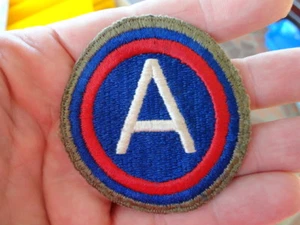 WWII 3rd Army Green Border / Green Back Patch - Picture 1 of 2