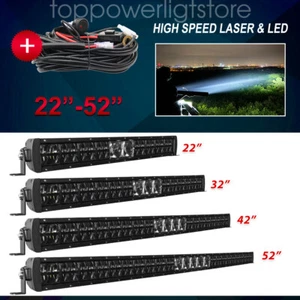 22"32"42"52" Osram Laser LED Light Bar Combo Driving Lamp Dual Rows offroad 4X4 - Picture 1 of 19