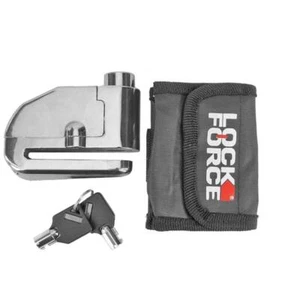 603042A BLOCCA DISCO LOCKFORCE CROMO CON ALLARME SONORO - - Picture 1 of 5