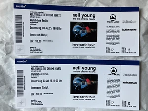 2 Tickets Neil Young - Berlin Waldbühne - 3. Juli 2025 - Bild 1 von 1