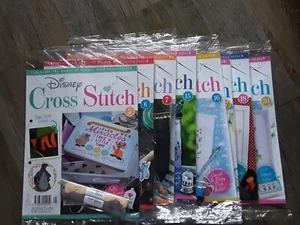 Disney Cross Stitch Magazines 8  Issues All Different Brand New Sealed 2182 - Imagen 1 de 9
