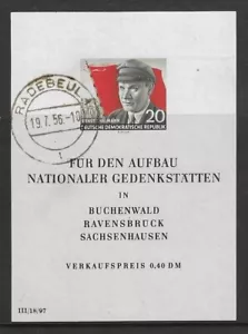 Alemania Oriental 1956 Thalmann MS.E257A gato fino usado £40 - Imagen 1 de 1