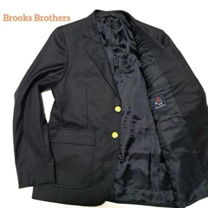 Brooks Brothers Loro Piana Super 120's Wool Jacket Size S Navy - Picture 1 of 13