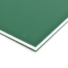 BuyPlastic ColorCore Plastic Sheet  1/4" x 24" x 24" Green-White-Green