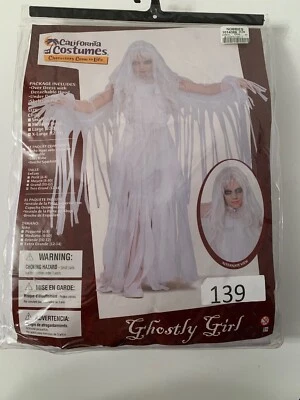Costume Ghostly Girl Childs X-Large 12-14 (B2) - Image 1 of 4