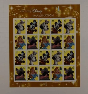 US SCOTT 4342 - 4345a PANE OF 20 DISNEY IMAGINATION STAMPS 42 CENT MNH - Picture 1 of 1