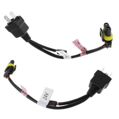 Upgraded 12/24V Relay Harness Control Cable Parts for H4 Hi/Lo Bi-Xenon for - Image 1 of 4